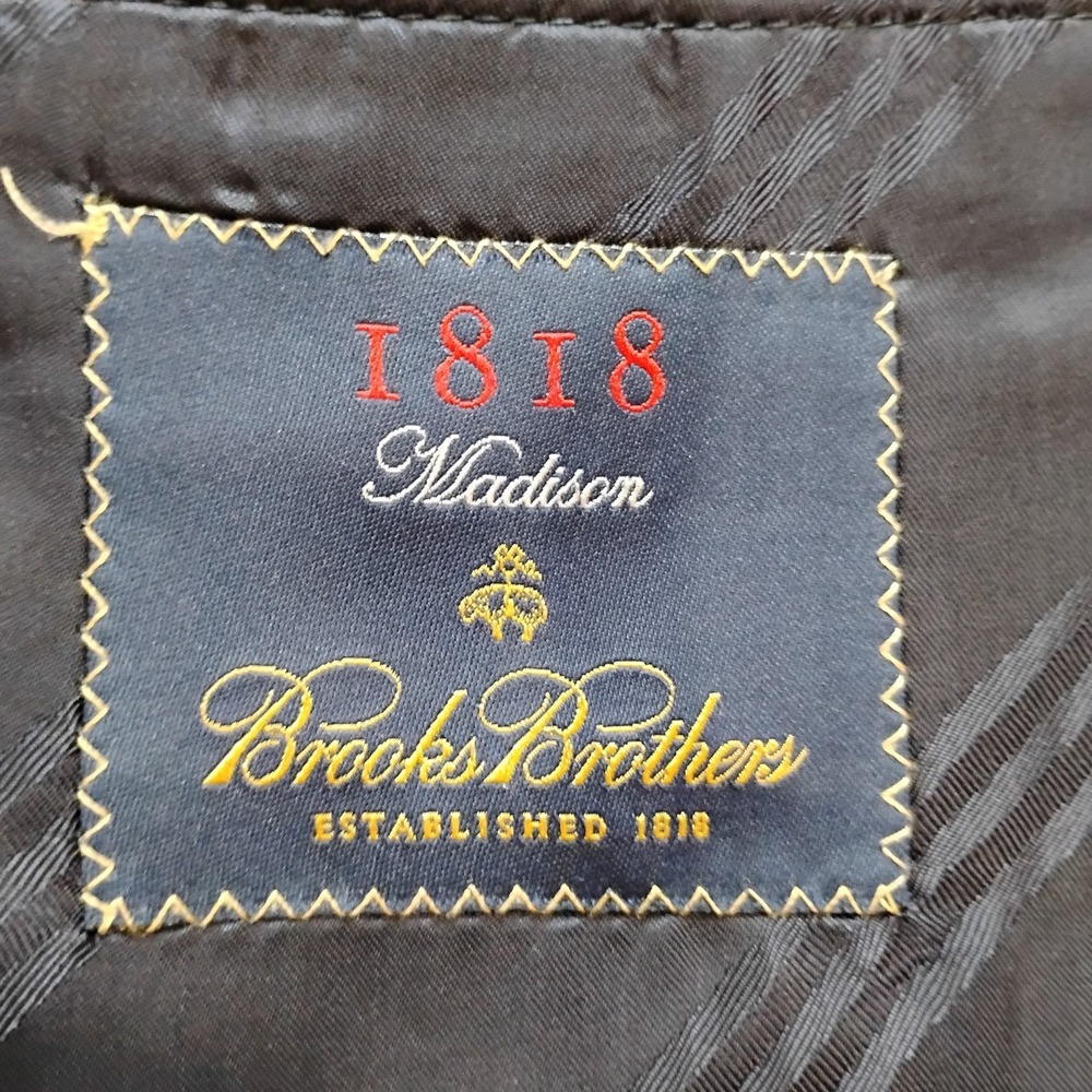 Brooks Brothers Madison Loro Piana Italy Wool 39R Gold Crested Buttons Blazer - Picture 13 of 16